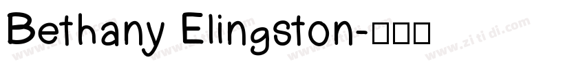 Bethany Elingston字体转换